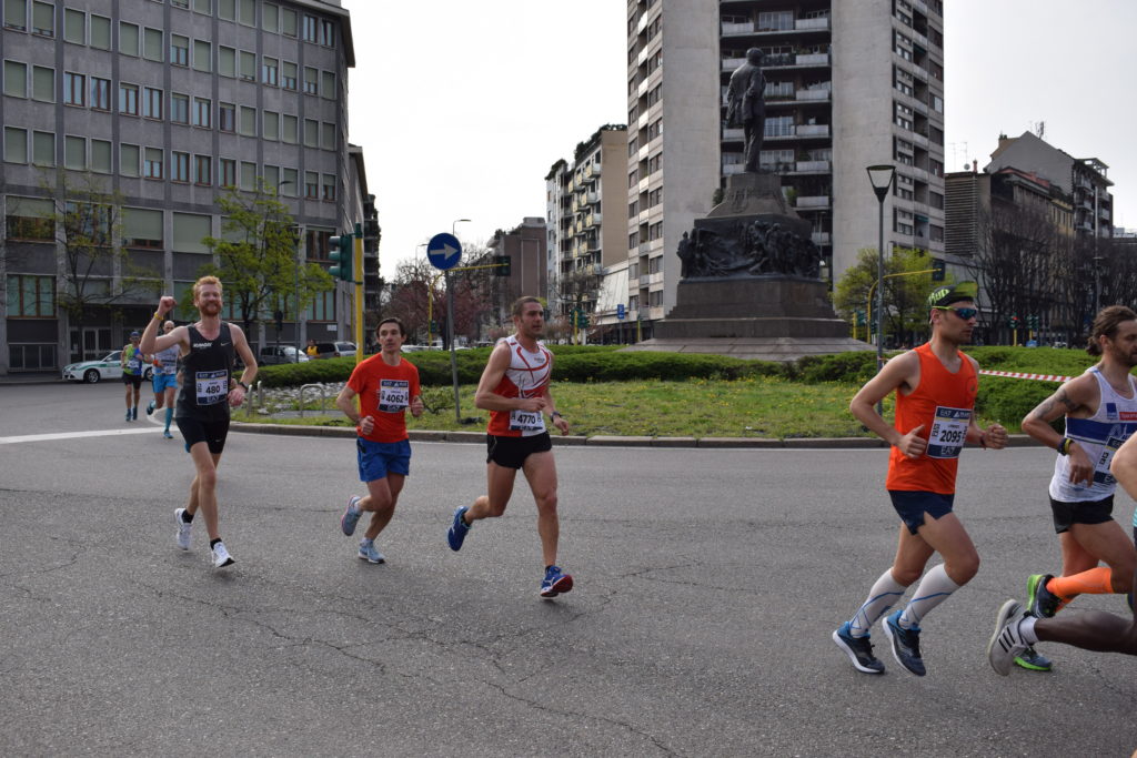 Milaan marathon 2018 bij km 17