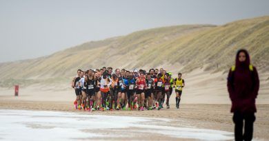 Kopgroep bij de halve marathon van Egmond 2020